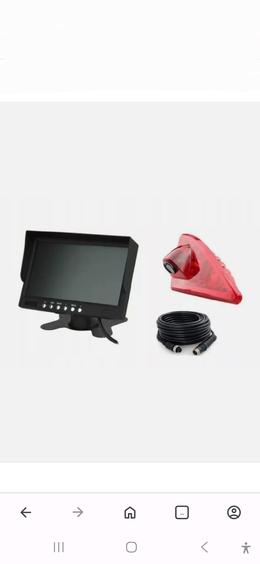 Kit camera de recul+ ecran 7" renault master 3